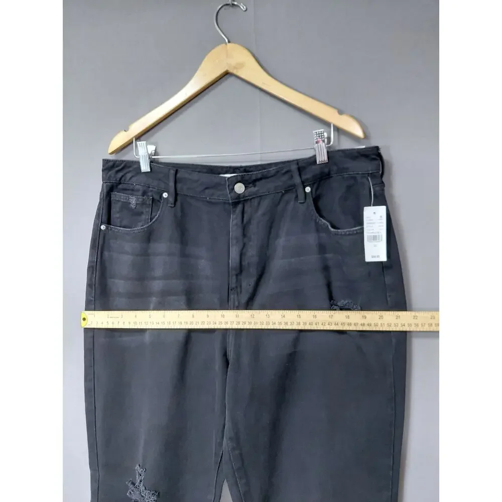 NWT PacSun MOM Jean Black Pants Women Size 32